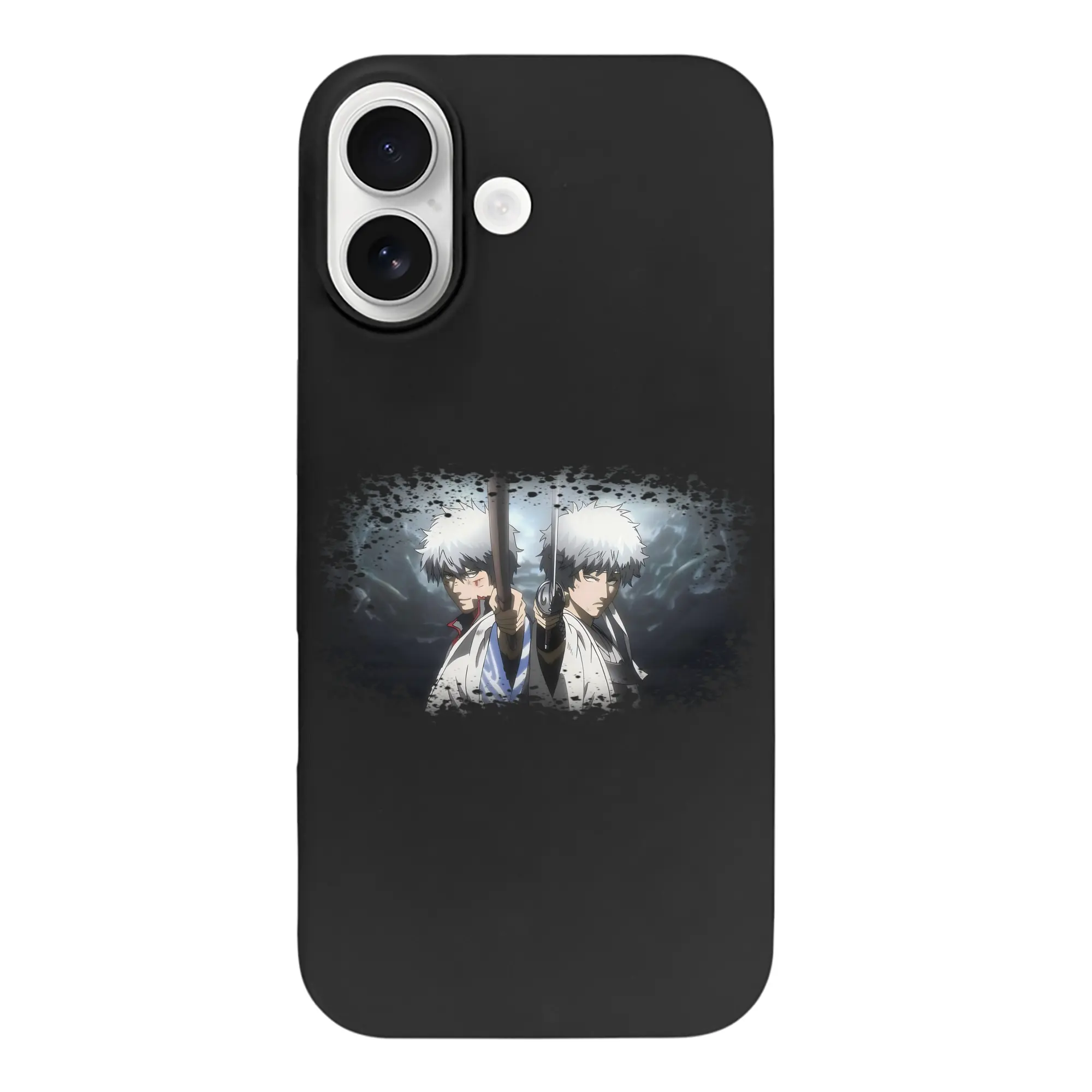 銀魂 グッズ 坂田 銀時 - iPhone 17 シリーズ シリコンケース 薄型 耐衝撃 指紋防止 ソフトタッチカバー 精密フィット 傷防止 保護ケース iPhone 17/17 Air/17 Pro/17 Pro Max 対応